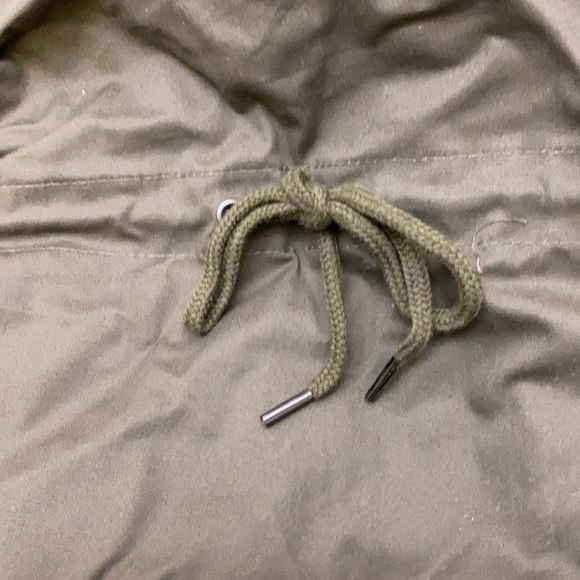 LOVE TREE Women’s Hooded Utility Jacket Green/Gray NWT - Picture 11 of 13